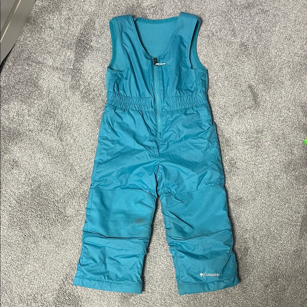Columbia Kids' Teal Snow Bibs